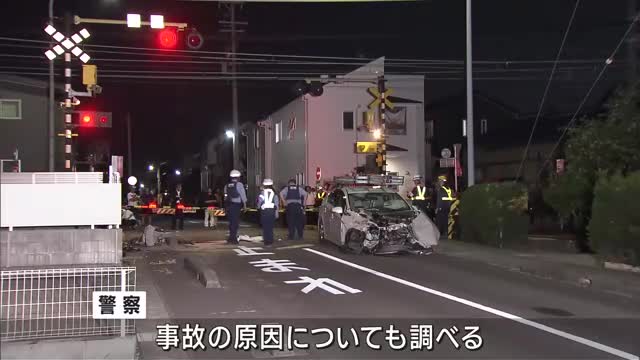 名鉄犬山線で列車と乗用車の事故　乗用車の運転手を無免許運転の疑いで逮捕