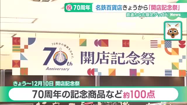 名鉄百貨店で開店記念祭　鉄道にちなむ素材を有効活用　アップサイクル商品を販売