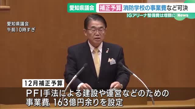 消防学校の事業費、IGアリーナ整備費などの補正予算案を可決し閉会　愛知県議会