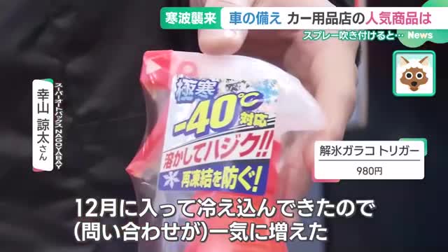 寒波襲来で車の備え　カー用品店で売れているスプレー商品は？JAFに聞いた「プラグかぶり」に注意