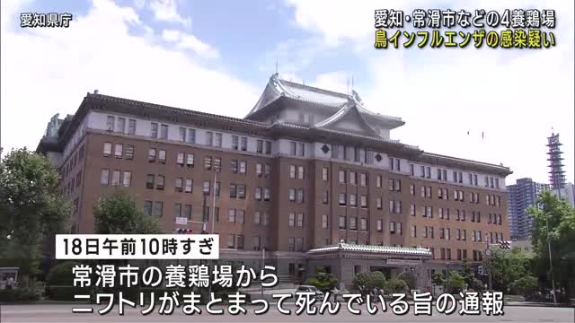 愛知県内で猛威振るう高病原性鳥インフルエンザ　新たに4つの養鶏場で感染疑い　ウズラ農場も…