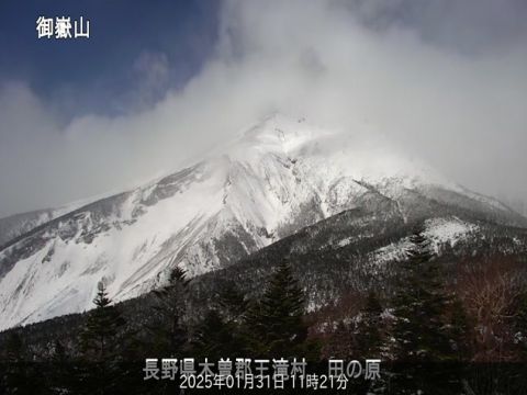 御嶽山　火山性地震は2日続けて0回