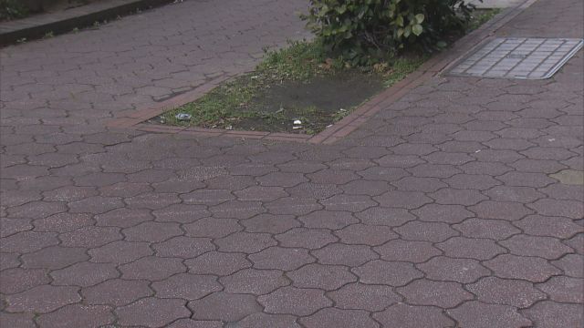 男性が血を流して倒れていた現場(名古屋市中区)