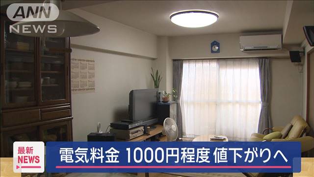 大手電力10社　8月使用分の電気料金（9月請求分）が約1000円値下がりへ