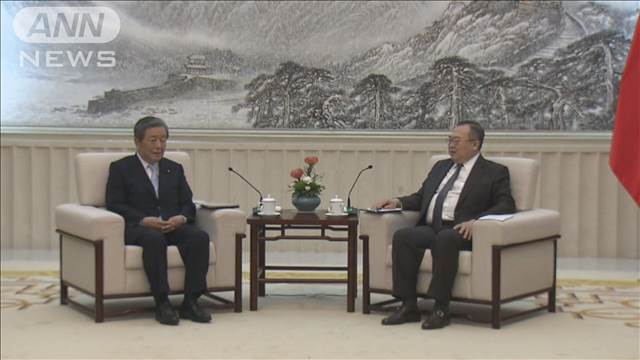 自民党幹部が訪中　中国共産党の対外連絡部長と会談　日本産牛肉の輸入再開など議論