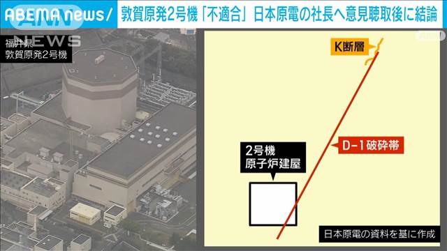 敦賀原発2号機の“再稼働”　日本原電社長から意見聴取後に結論　原子力規制委
