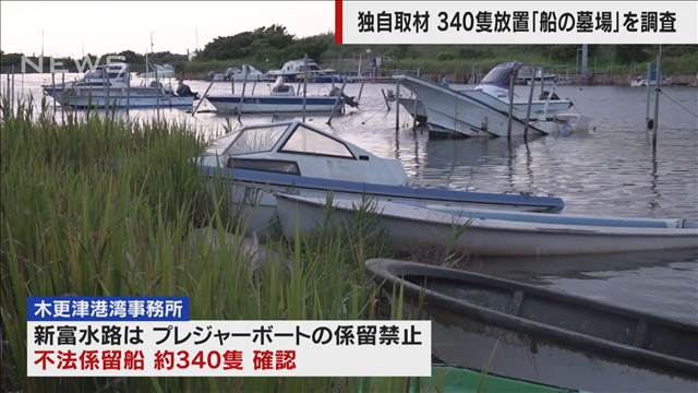 340隻放置も…「船の墓場」を調査