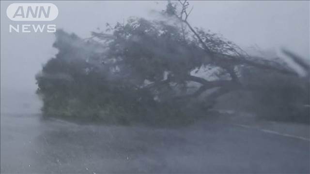 台風11号が中国南部に上陸 3人死亡 約123万人が被災