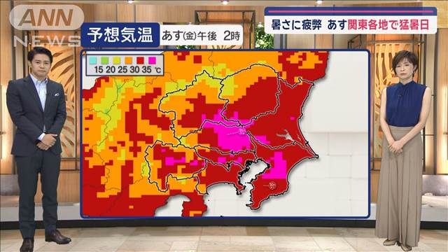 【関東の天気】暑さに疲弊　あす関東各地で猛暑日　9月ですが“真夏空”