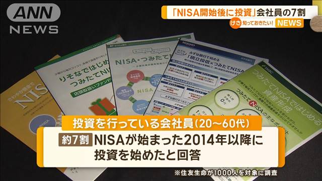 「NISA開始後に投資を始めた」会社員の7割　きっかけは老後の生活資金への不安