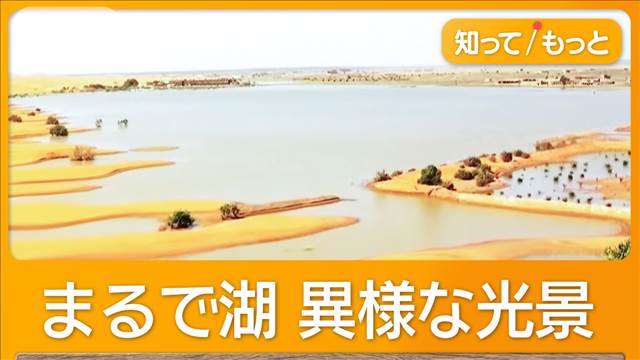 サハラ砂漠に湖出現　8～9月に大雨「短期間にこれほど降ったのは50年ぶり」