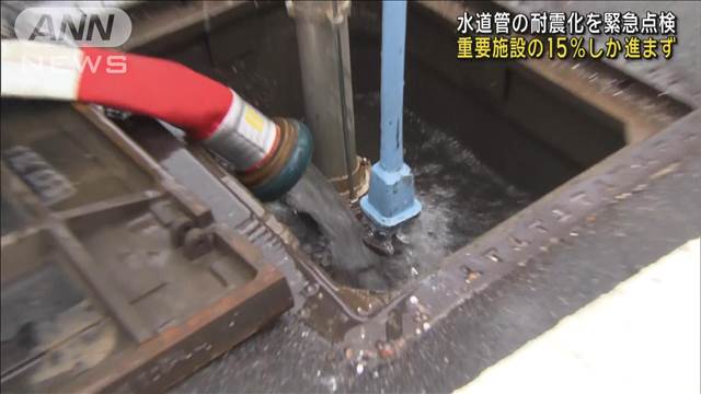 国交省が病院などを緊急点検　水道管の耐震化15％しか進まず