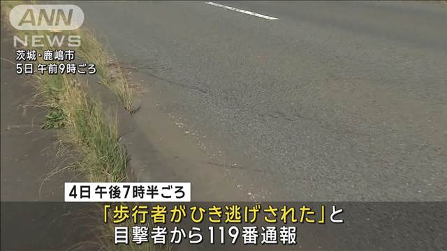 「ひき逃げされた」と目撃者が通報　高齢男性が路上に…病院へ搬送も死亡