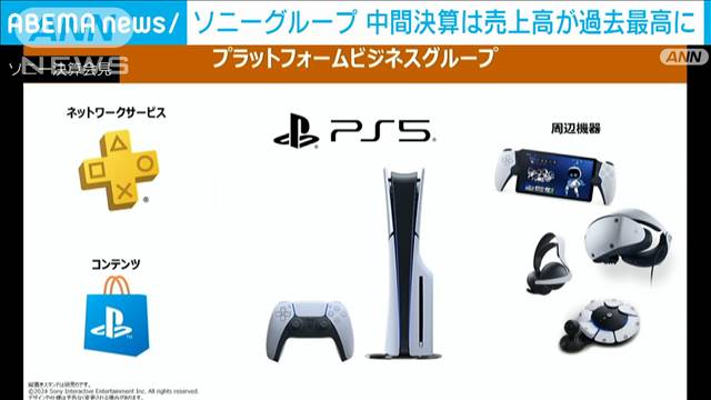 ソニーG　中間決算は売上高が過去最高に　ゲームや音楽、半導体好調　円安も後押し