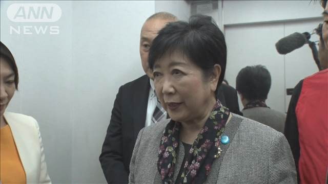 小池知事 大地震想定のエレベーター閉じ込め訓練に