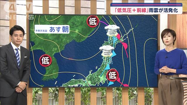 【全国の天気】あす　天気不安定エリアあり　東京21℃　10月並みの暖かさ