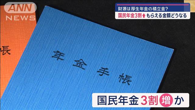 【記者解説】財源は厚生年金の積立金？　国民年金3割↑　貰える金額どうなる