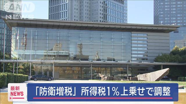 「防衛増税」所得税1％上乗せで調整