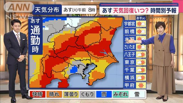 【関東の天気】あす3月並みの気温　洗濯外干し