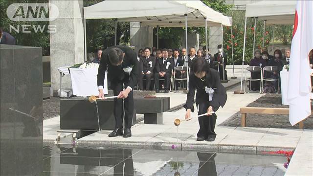 戦後80年 硫黄島で戦没者追悼式 遺族「事実を風化させない」