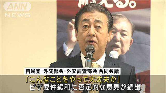 中国人観光客ビザ緩和めぐり『必要性に疑問』自民部会