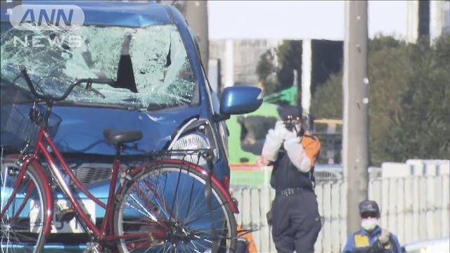 「車が立ち去った」自転車はねて逃走か　警察が運転手の行方追う　茨城・常総市