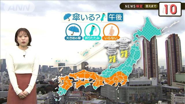 3月並みの暖かさでも…雷雨やPM2.5に注意【2分間の天気予報】